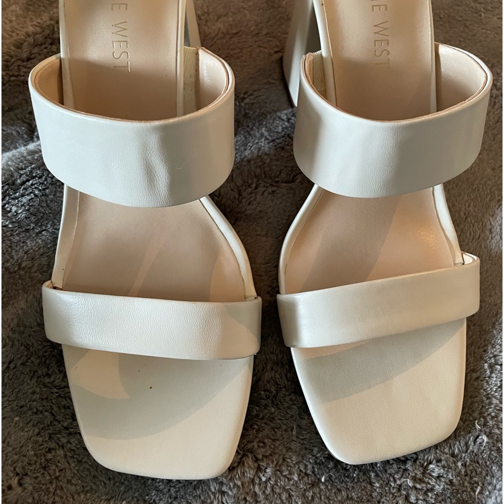 Nine West Gati 3 Ivory Heels Size 8M Brand New, Never Worn